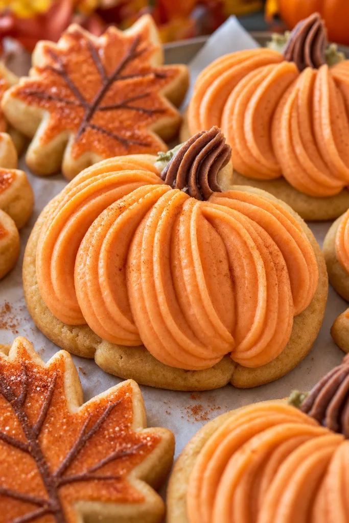 Cozy Autumn sourdough pumpkin sugar cookies