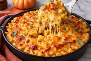 Baked Pumpkin Mac and Cheese