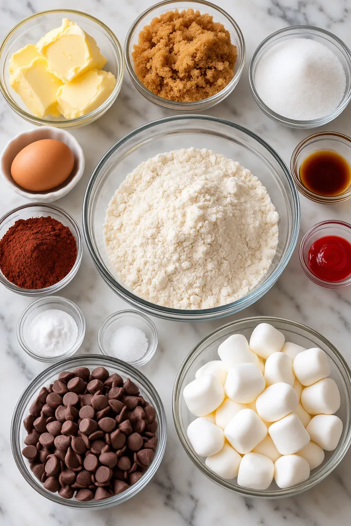 Red Velvet S'mores Cookie Cake Recipe 2 Ingredients for Red Velvet S'mores Cookie Cake