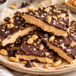 6-Ingredient Chocolate Peanut Butter Protein Bark