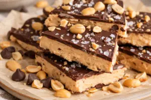 6-Ingredient Chocolate Peanut Butter Protein Bark