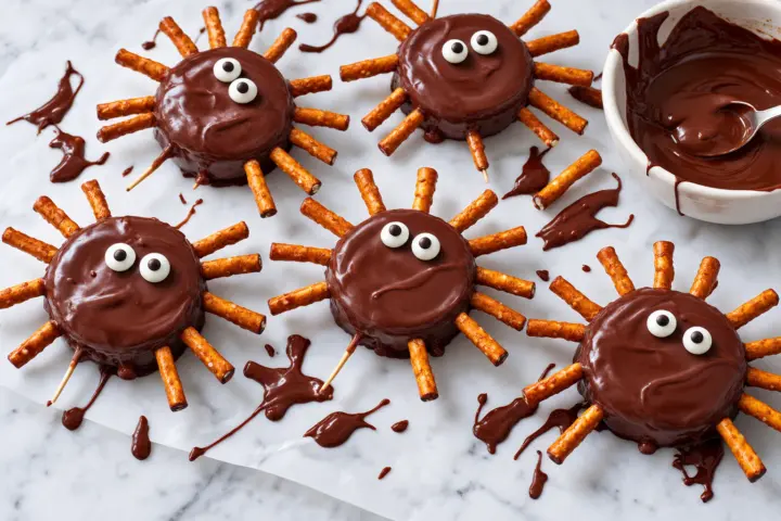 Easy Halloween Spider Apples Recipe