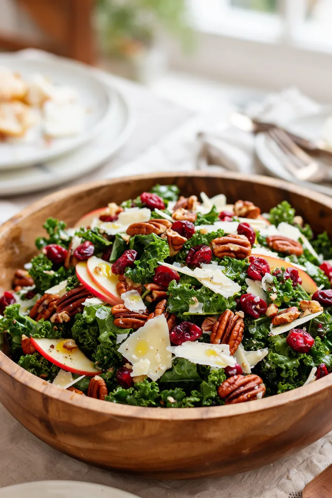 Cranberry Pecan Kale Salad 