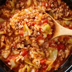 Delicious Crock Pot Unstuffed Cabbage Rolls Recipe 7 Crock Pot Unstuffed Cabbage Rolls Recipe Card