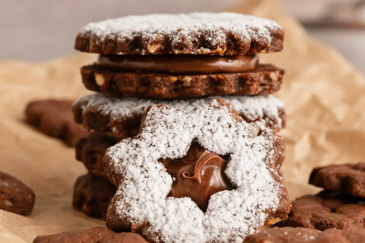 Easy Chocolate Linzer Cookies Recipe