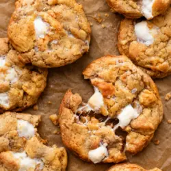 Brown Butter Marshmallow Crispy Cookies Recipe 6 Gooey Marshmallow Crispy Cookies Recipe Card