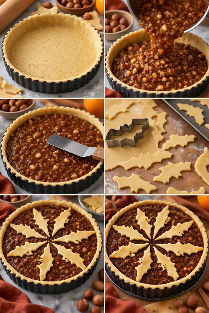 Delicious Spiced Hazelnut Tart Recipe 5 Halloween Bat Spiced Hazelnut Tart