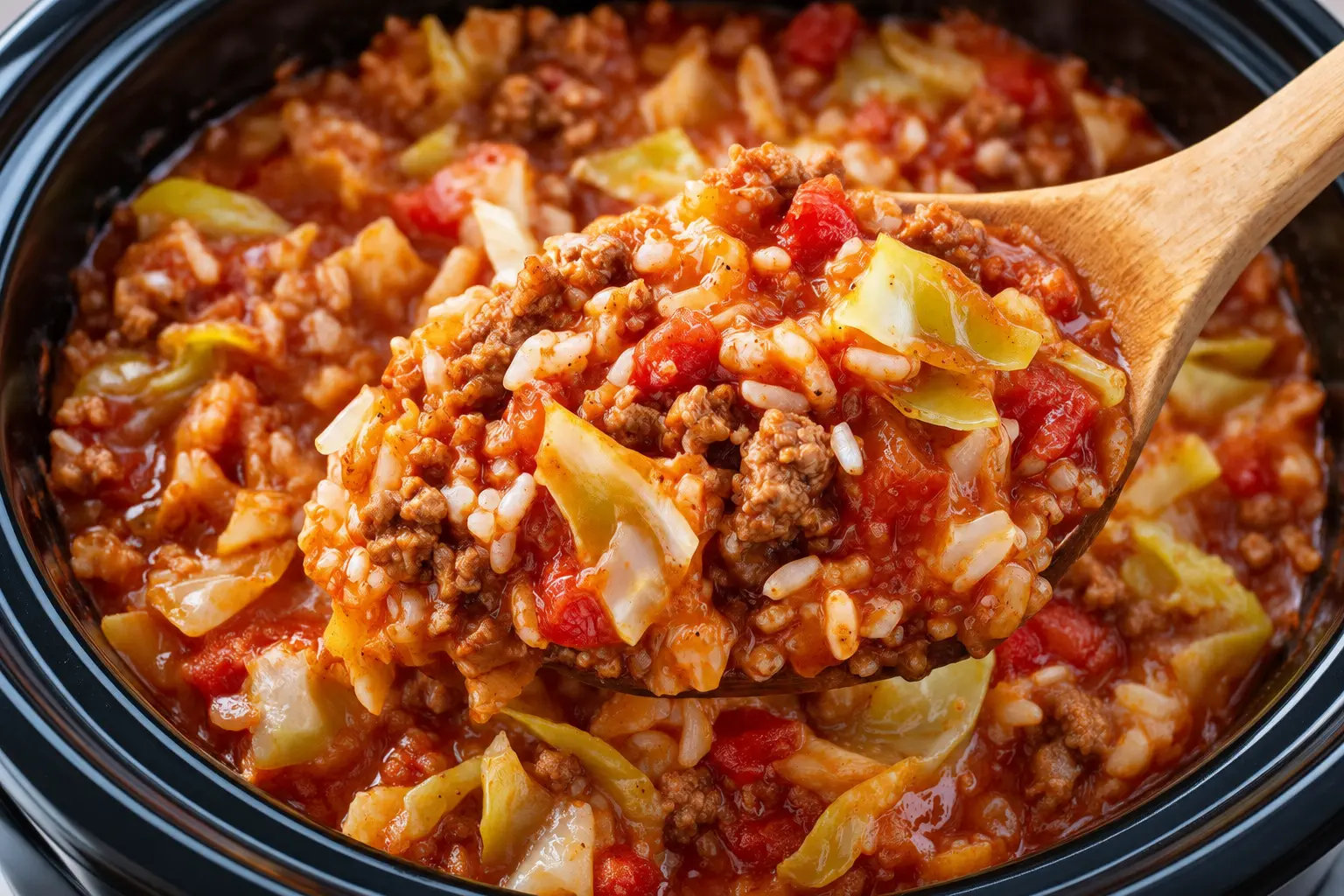 Delicious Crock Pot Unstuffed Cabbage Rolls Recipe