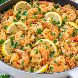 One-Pot Quinoa and Shrimp (Healthy, Low-Calorie Recipe) 4 One Pot Quinoa and Shrimp Recipe Card