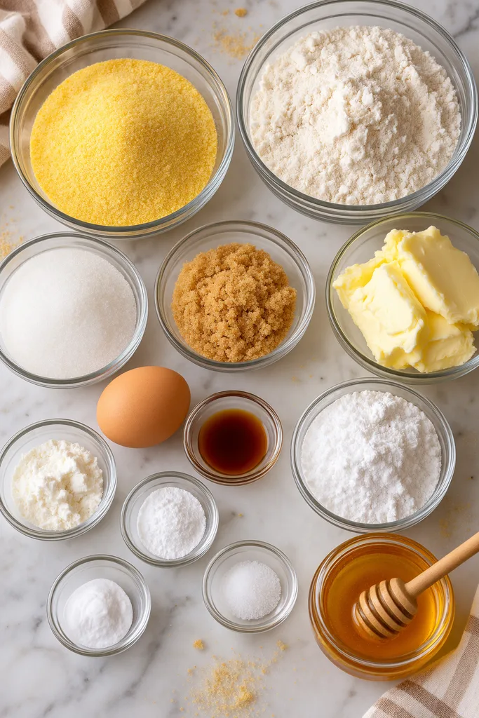 Cornbread Cookies with Fluffy Whipped Honey Butter Recipe 2 Ingredients for Cornbread Cookies