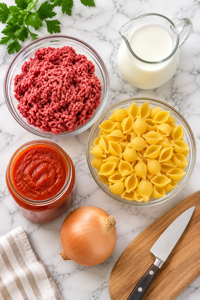 One-Pot 5-Ingredient Creamy Beef Pasta 3 5-Ingredient Creamy Beef Pasta