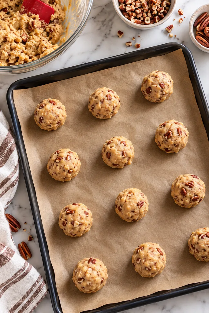 Maple Pecan Cookies with Maple Glaze 5 Maple Pecan Cookies Dough Ready to Bake