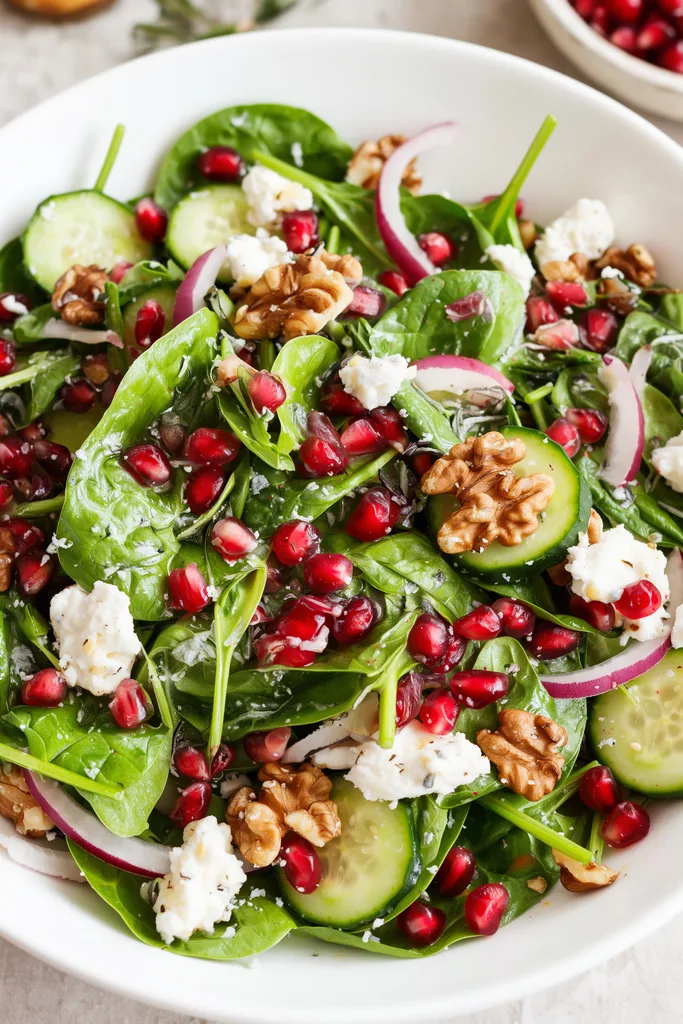 Pomegranate Feta Thanksgiving Salad