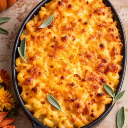 Baked Pumpkin Mac and Cheese Recipe Card