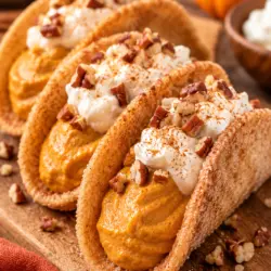 Easy Pumpkin Pie Tacos Recipe Card